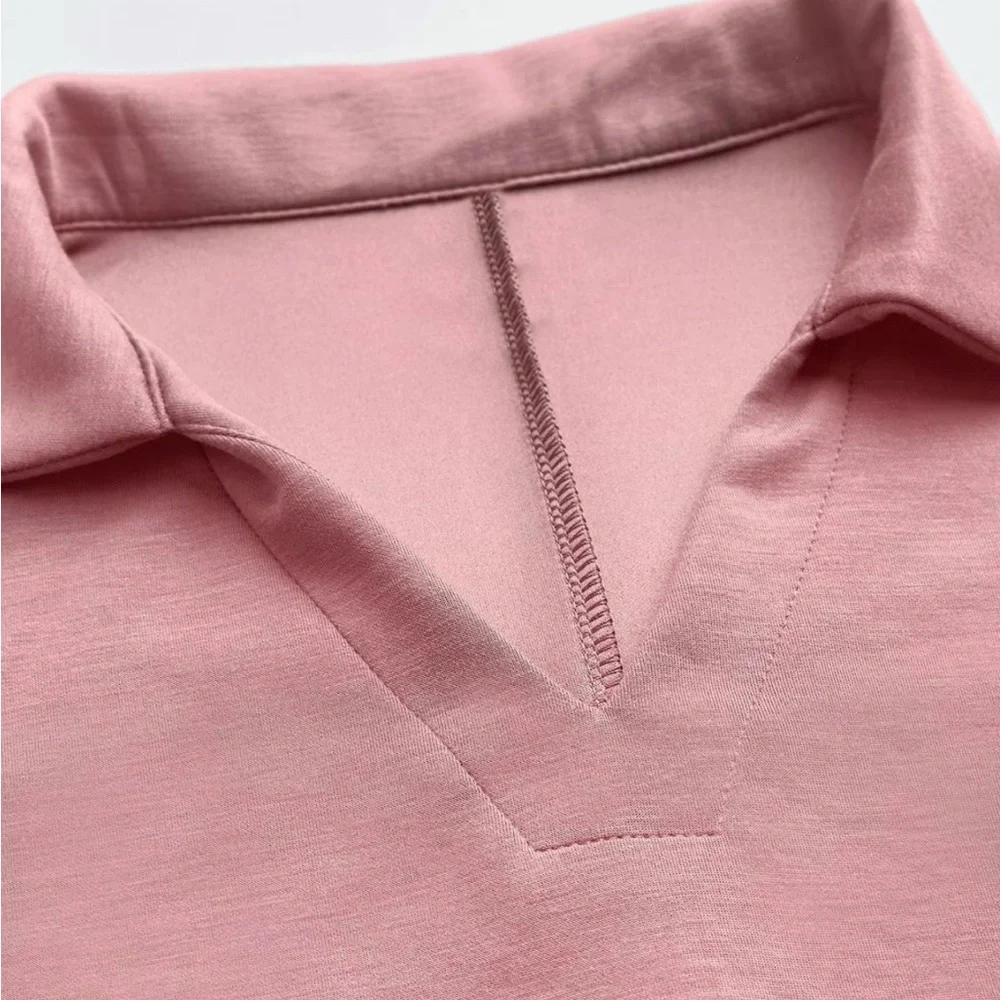 Pink Sleeveless Top and Wide-Leg Pants Set